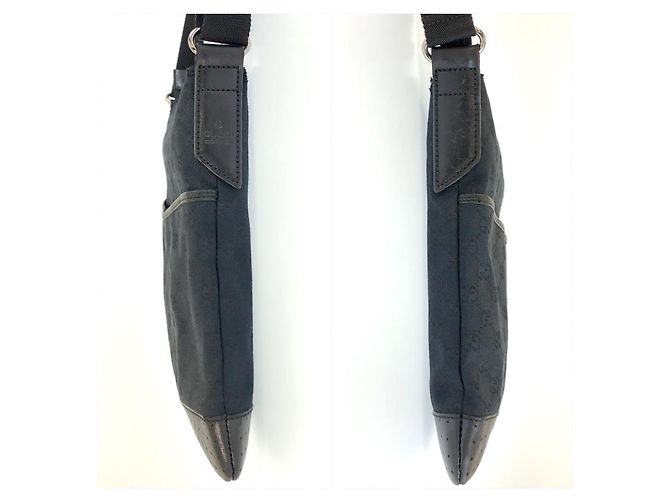 Bolsa de Ombro Gucci GG Canvas Preto - vista 7