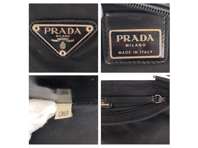 Sac bandoulière Prada Tessuto Noir - vue 4