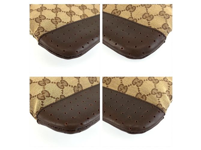 Borsa a tracolla Gucci GG Canvas Marrone Beige - vista 4