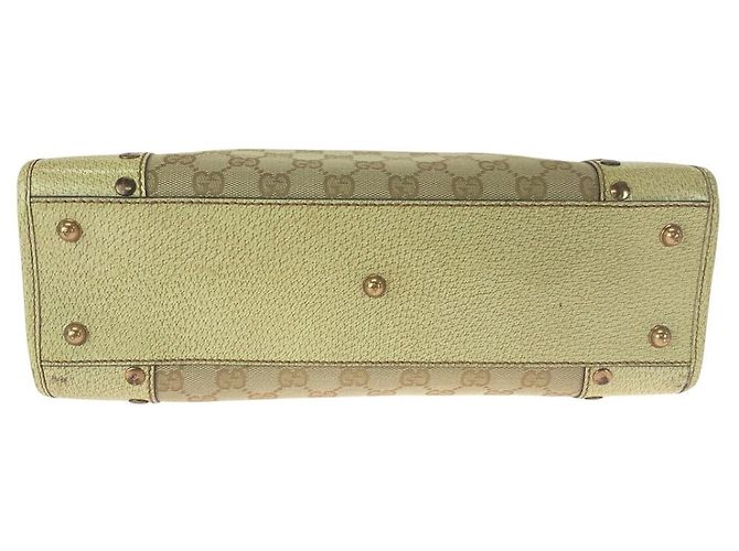 Tote Gucci in tela GG con borchie Marrone Beige - vista 10