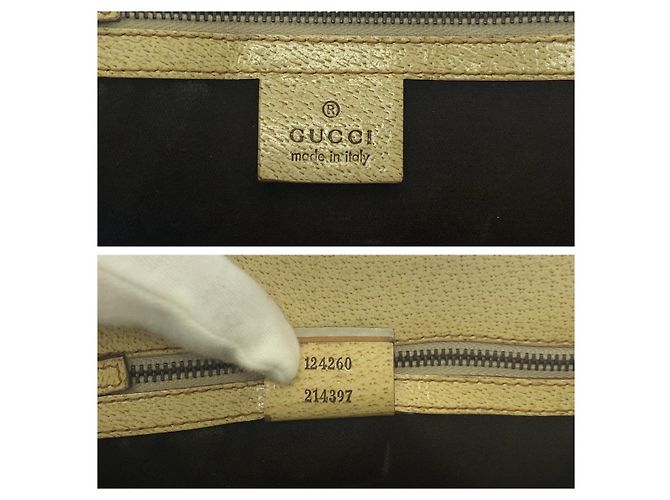 Tote Gucci in tela GG con borchie Marrone Beige - vista 4