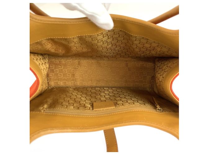 Borsa Gucci Jackie Arancione in Suede - vista 9