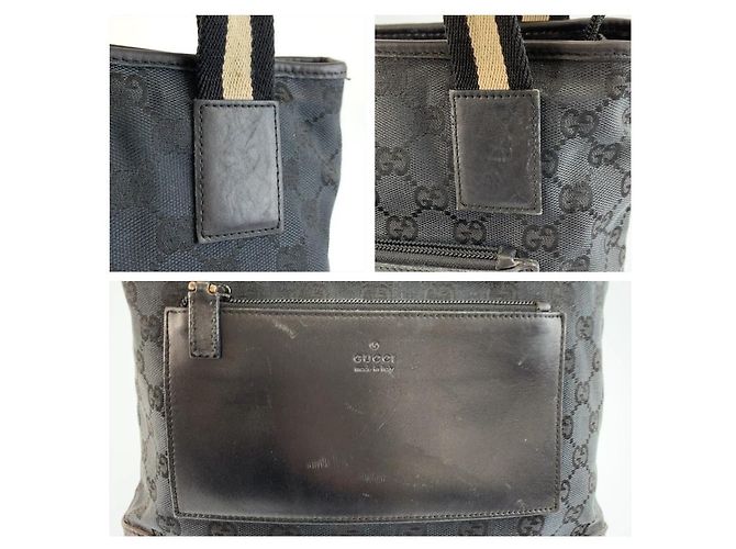Bolso Tote Gucci GG Canvas Negro - vista 5