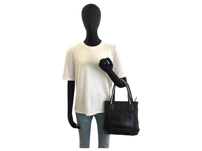 Bolso Tote Gucci GG Canvas Negro - vista 6