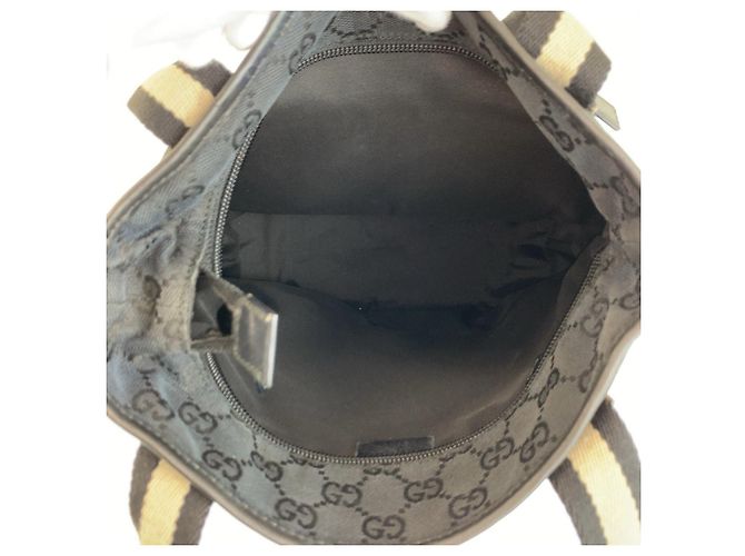 Bolso Tote Gucci GG Canvas Negro - vista 8