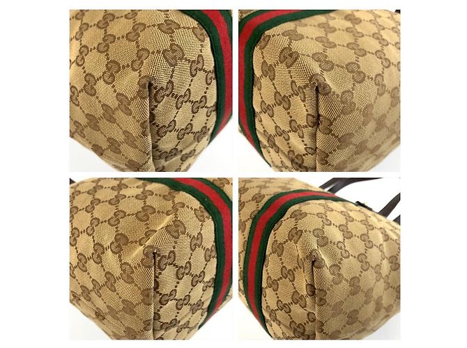 Gucci Shelly Line Tote Bag Braun Beige - Ansicht 4