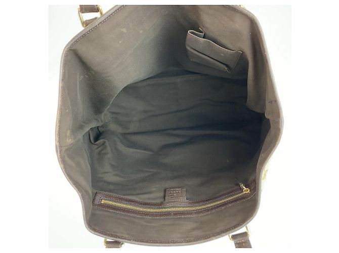 Gucci Shelly Line Tote Bag Braun Beige - Ansicht 9