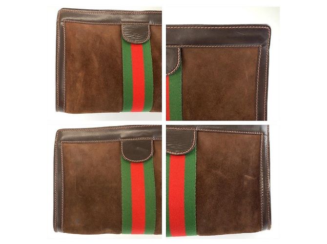 Bolso de mano Gucci Shelley Line Castaño - vista 5