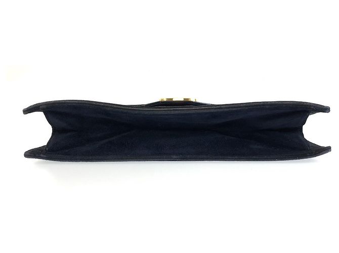 Bolsa de Ombro Gucci em Camurça com Corrente Azul - vista 10