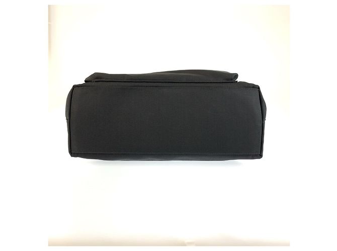 Borsa a mano Gucci Bamboo in nylon nero - vista 10