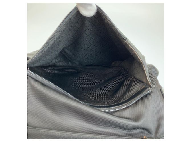 Borsa a mano Gucci Bamboo in nylon nero - vista 9