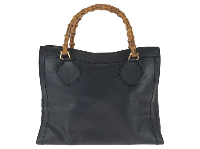 Saco Tote Gucci Bamboo Preto - vista 2
