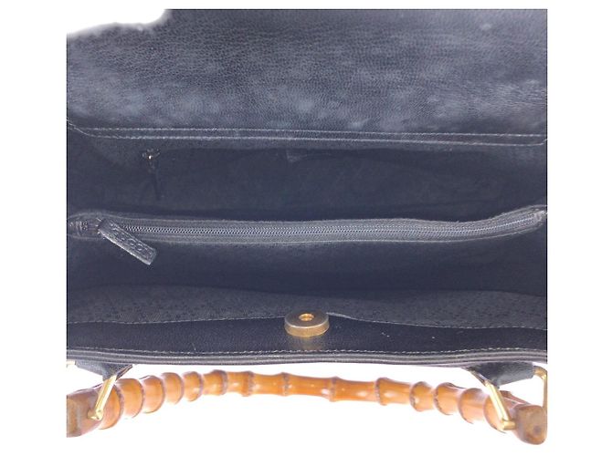 Saco Tote Gucci Bamboo Preto - vista 9