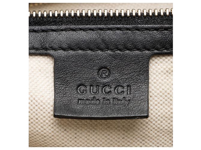 Gucci Guccissima Leather Bree Zip Medium Tote - FINAL SALE Schwarz - Ansicht 8