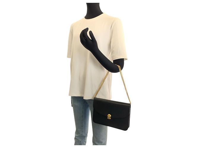 Dior Schultertasche mit Kette Schwarz - Ansicht 7
