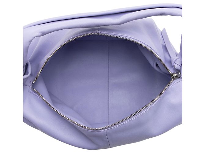 Bottega Veneta Mini Borsa Double Knot in pelle di vitello Porpora - vista 6