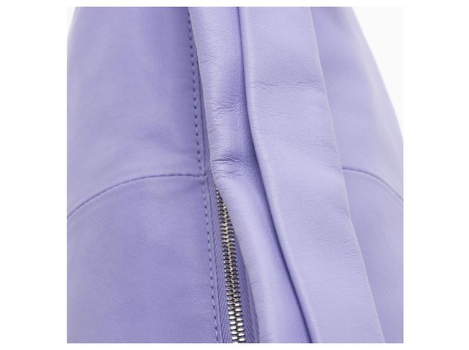 Bottega Veneta Mini Borsa Double Knot in pelle di vitello Porpora - vista 9
