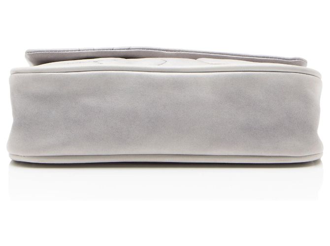 Gabrielle Chanel Calfskin Diagonal CC Flap Shoulder Bag Grey - view 4