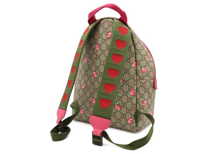 Zaino per bambini Gucci GG Supreme Stampa Rose Multicolore - vista 2