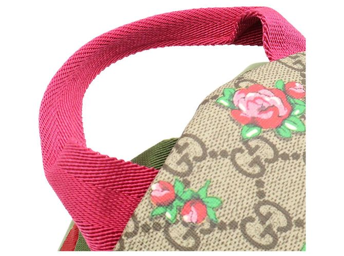 Zaino per bambini Gucci GG Supreme Stampa Rose Multicolore - vista 4
