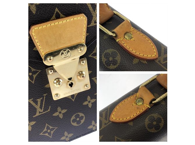 Louis Vuitton Monogram Serviette Conseiller Briefcase Marron - vue 5