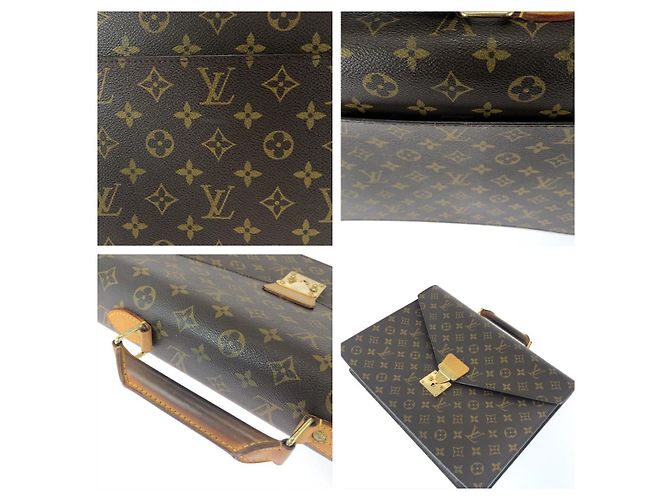 Louis Vuitton Monogram Serviette Conseiller Briefcase Marron - vue 6