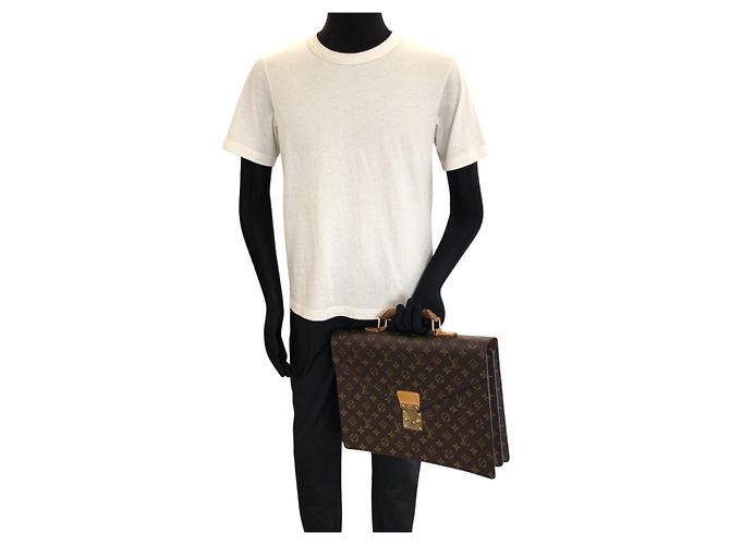 Louis Vuitton Monogram Serviette Conseiller Briefcase Marron - vue 7