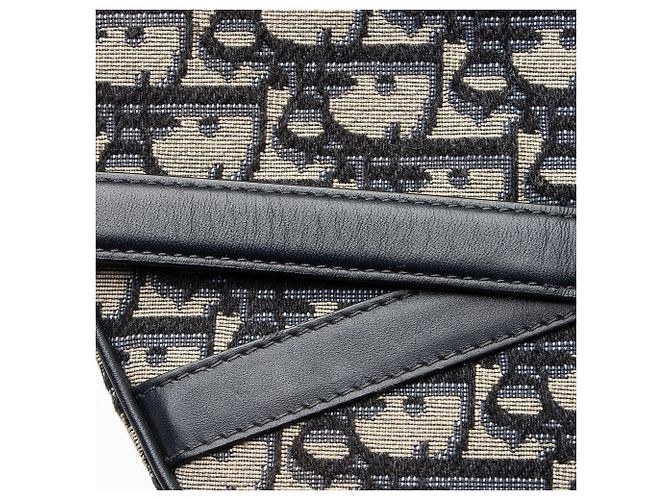 Autre Marque Mini Borsa Saddle Dior Oblique Blu - vista 10