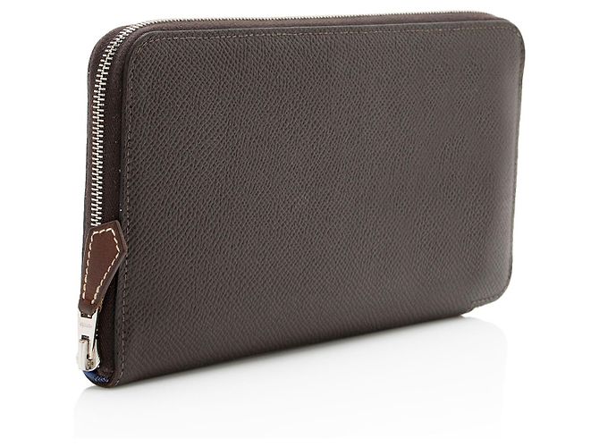 Hermès Portafoglio Hermes Epsom Azap Zip Around Grigio - vista 2