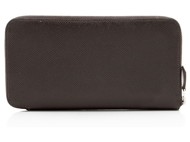 Hermès Portafoglio Hermes Epsom Azap Zip Around Grigio - vista 3