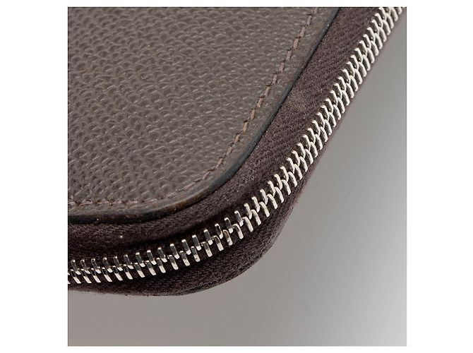 Hermès Portafoglio Hermes Epsom Azap Zip Around Grigio - vista 9