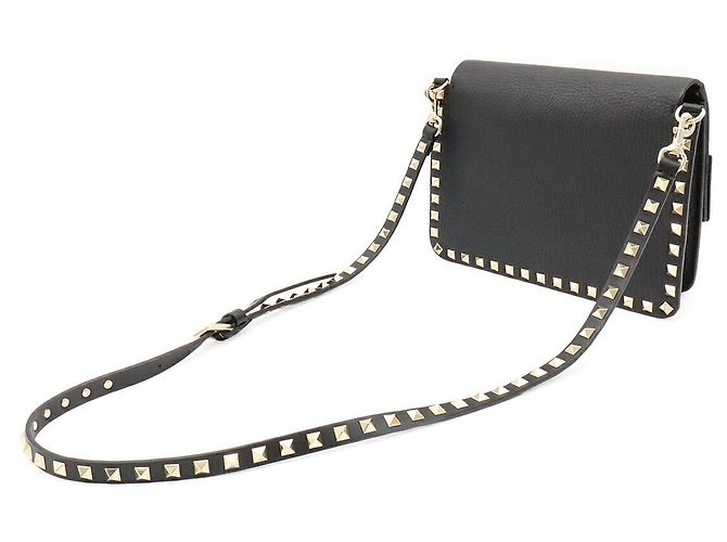 Valentino Garavani Bolsa de Ombro Valentino Rockstud Preto - vista 2