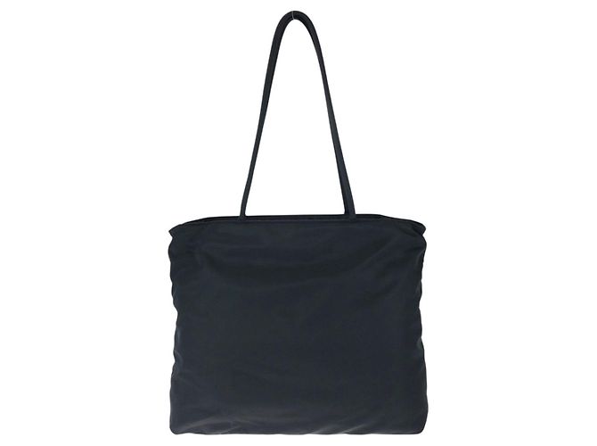 Tote Sac cabas épaule Prada Tessuto Noir - vue 2