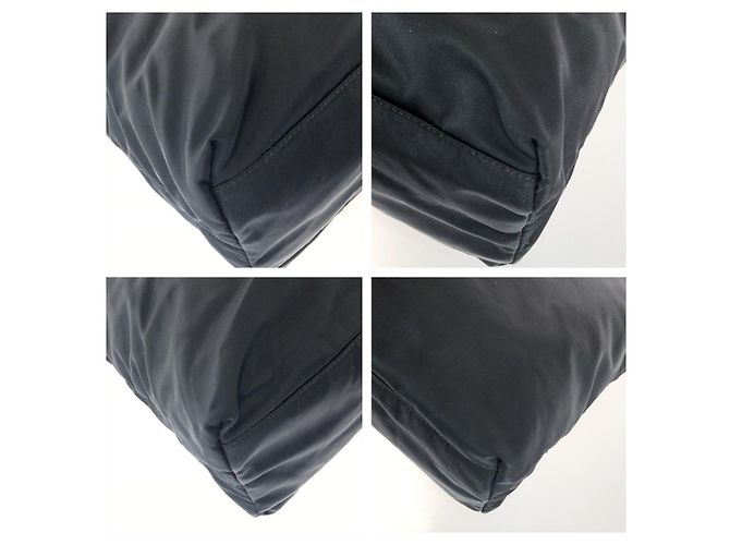 Tote Sac cabas épaule Prada Tessuto Noir - vue 3