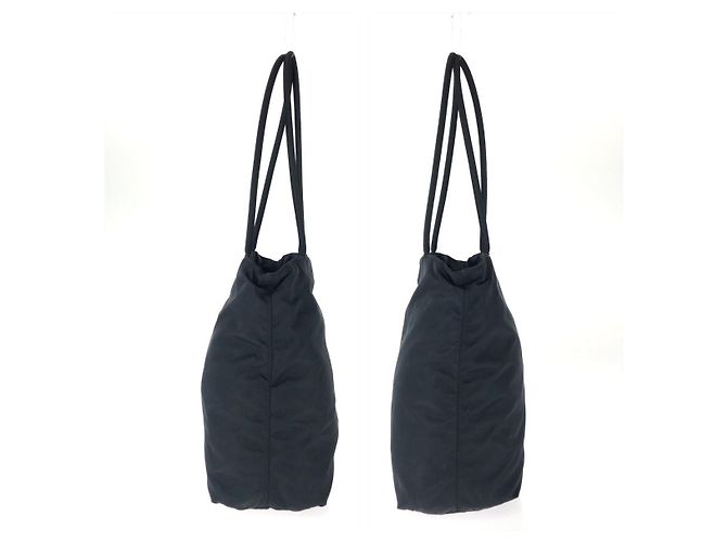 Tote Sac cabas épaule Prada Tessuto Noir - vue 8
