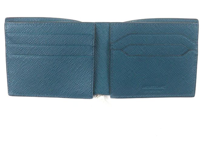 Billetera bifold Montblanc Salt Real Green System de cuero Verde - vista 5