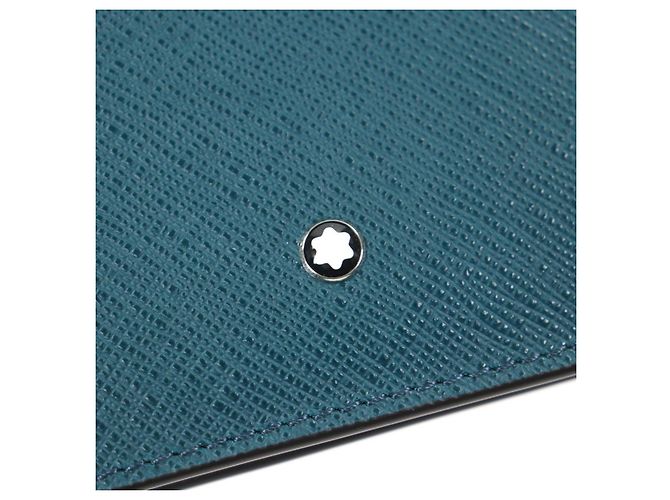 Billetera bifold Montblanc Salt Real Green System de cuero Verde - vista 7