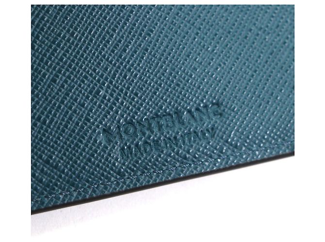 Billetera bifold Montblanc Salt Real Green System de cuero Verde - vista 8