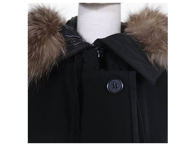 Casaco de Penas Moncler MONTICOLE em Poliéster e Algodão Preto - vista 4