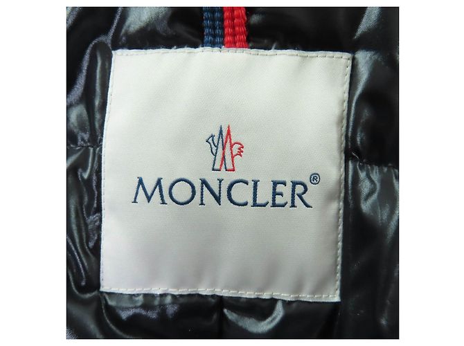 Casaco de Penas Moncler MONTICOLE em Poliéster e Algodão Preto - vista 8