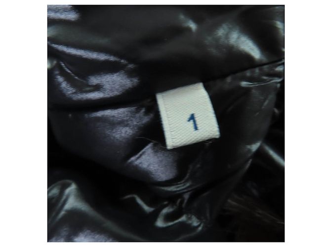 Casaco de Penas Moncler MONTICOLE em Poliéster e Algodão Preto - vista 9