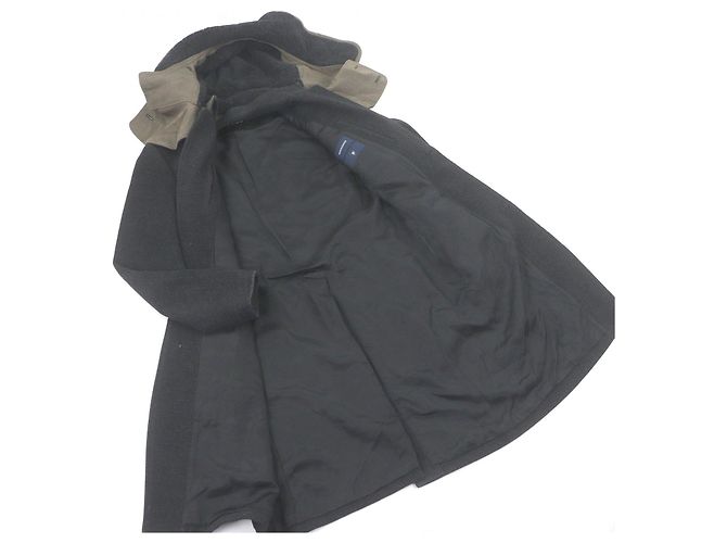 Autre Marque Abrigo de lana y nailon MIHARA YASUHIRO Castaño Gris antracita - vista 3