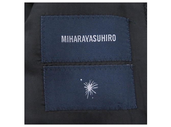 Autre Marque Abrigo de lana y nailon MIHARA YASUHIRO Castaño Gris antracita - vista 6