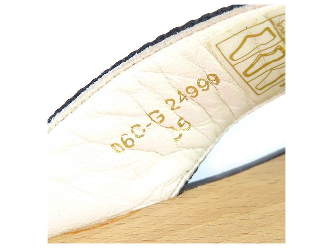 Sandali con listino tra le dita CHANEL ENTRE DOIGTS COCO Wood Nero Beige - vista 11