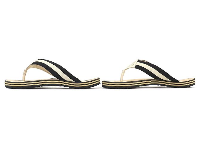 Sandali con listino tra le dita CHANEL ENTRE DOIGTS COCO Wood Nero Beige - vista 3
