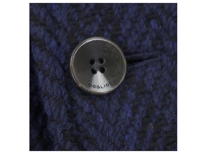 Autre Marque Abrigo Chester de lana Boglioli Azul Azul marino - vista 5