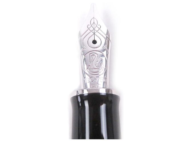 Autre Marque Pelikan Sovereign Au750 Füllfederhalter Schwarz Blau - Ansicht 5