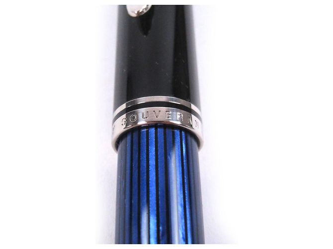 Autre Marque Pelikan Sovereign Au750 Füllfederhalter Schwarz Blau - Ansicht 8