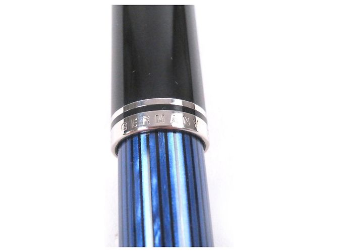 Autre Marque Pelikan Sovereign Au750 Füllfederhalter Schwarz Blau - Ansicht 9