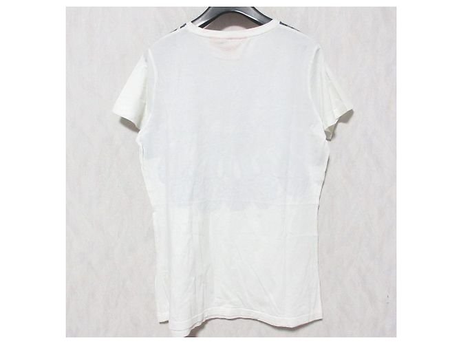 T-shirt in cotone con stampa logo Tory Burch Bianco Blu - vista 2